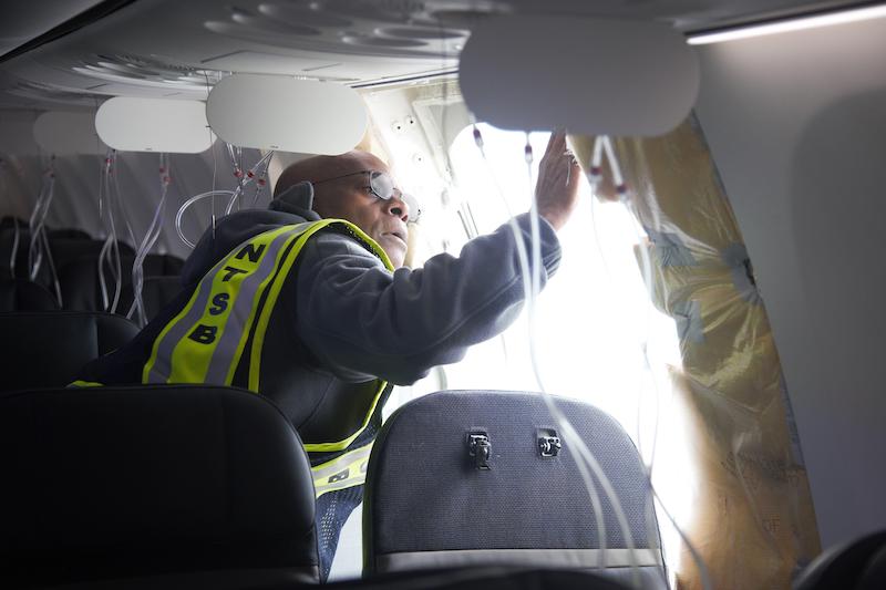 ntsb investigator at work Alaska max 9