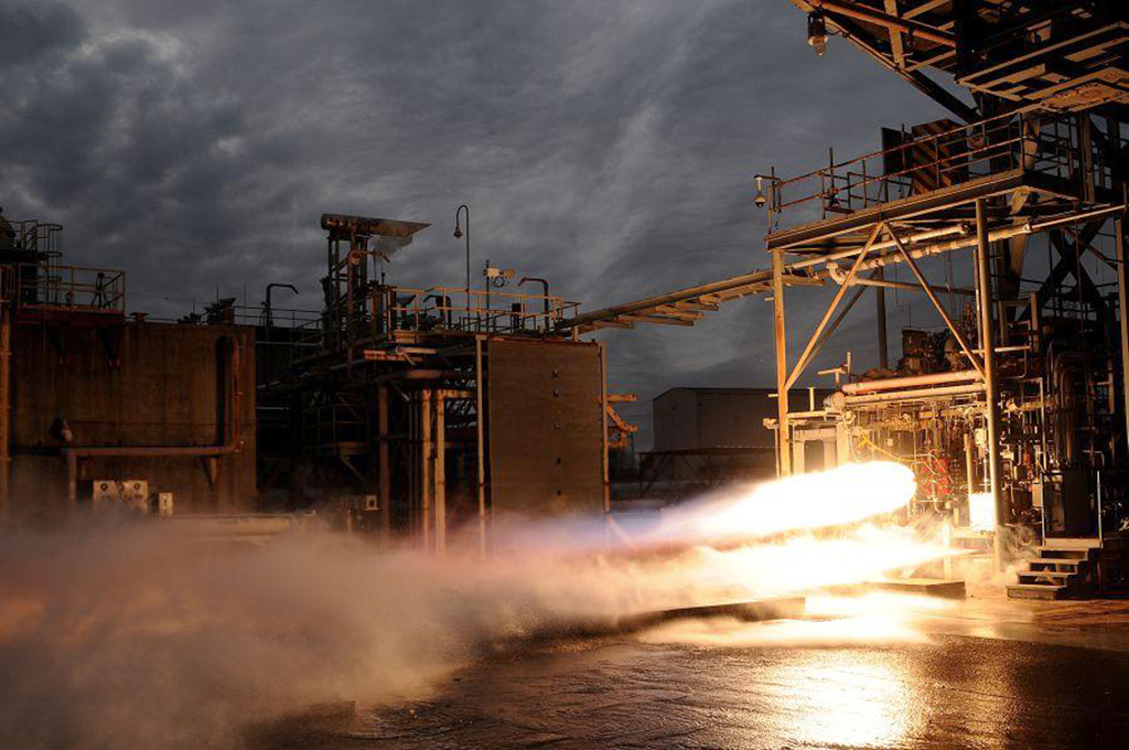 Aerojet Rocketdyne Bantam engine test