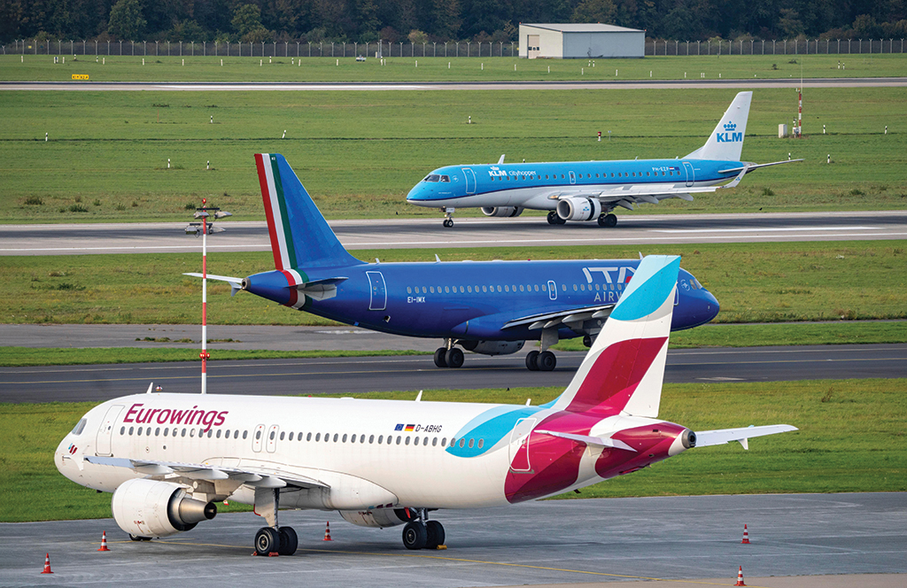 Aircraft on tarmac