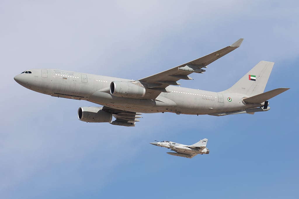 United Arab Emirates tanker in flight