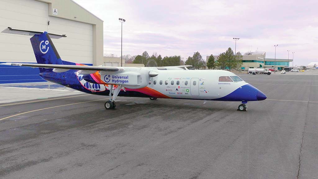 Universal Hydrogen’s Dash 8 aircraft