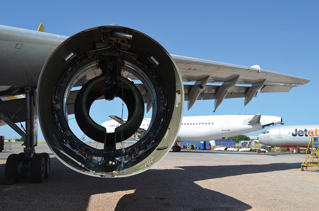 aircraft engine shell