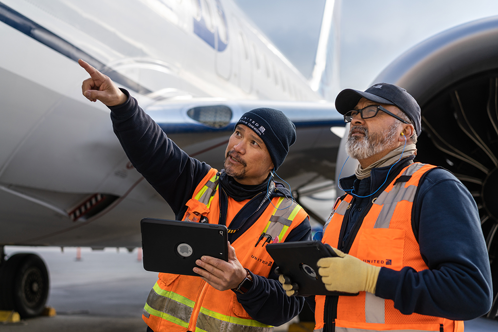 employees with ipad