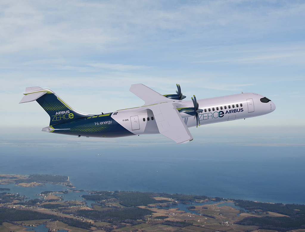 hydrogen-powered turboprop aircraft