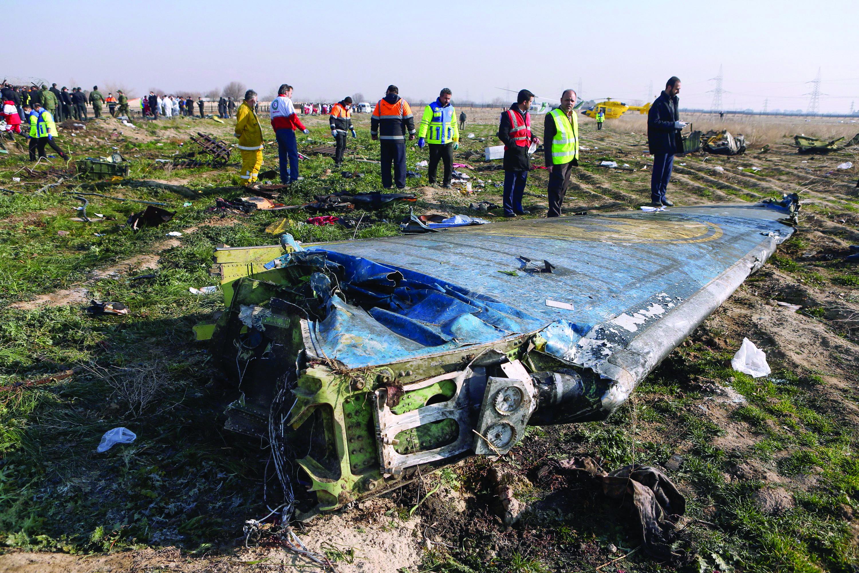 aircraft damaged wing