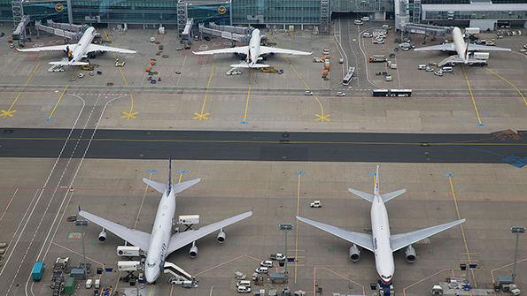 parked aircraft