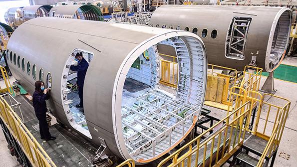 aircraft assembly line