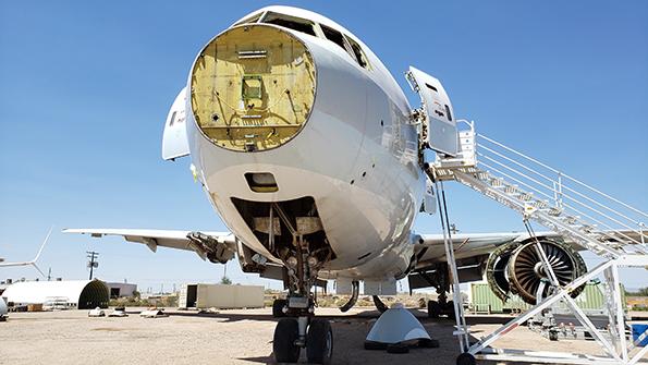 aircraft in maintenance