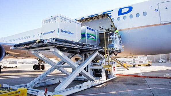 cargo being loaded into aircraft