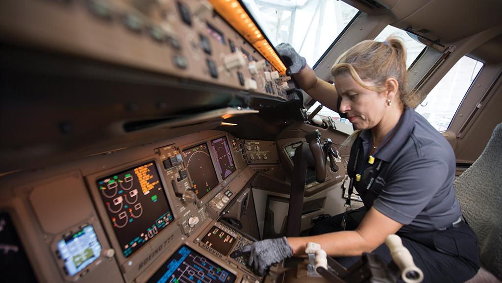 aircraft flight deck maintenance