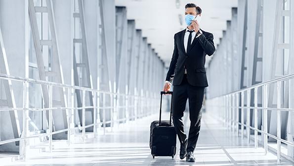 Passenger in terminal