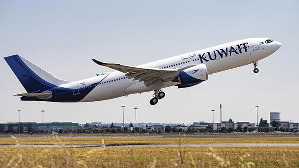 Airbus aircraft at takeoff