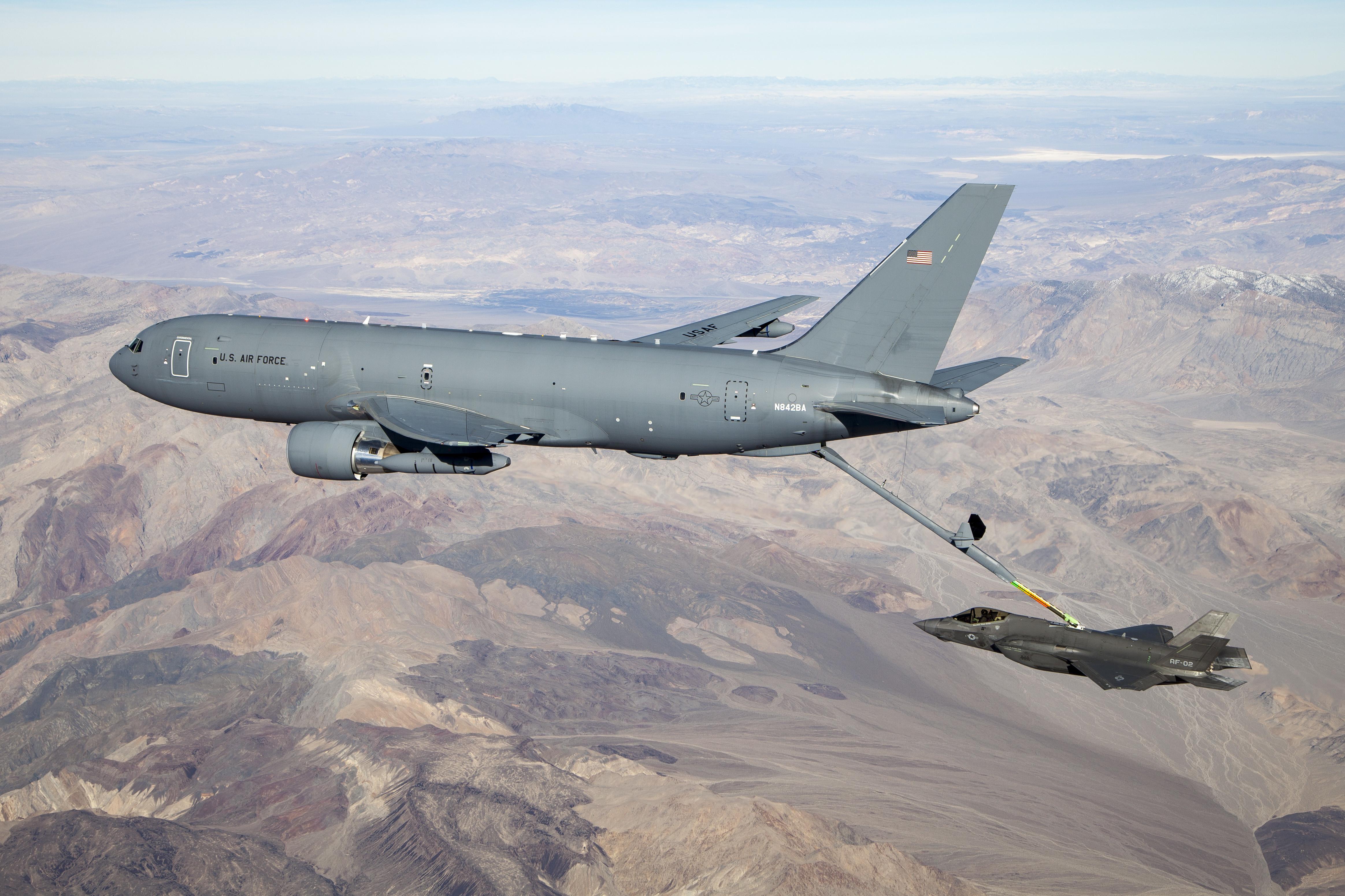 USAF Boeing KC-46A refuels fighter