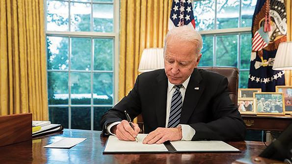 President Joe Biden in Oval Office