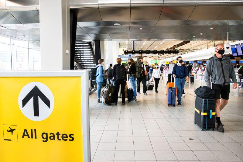 Schiphol Airport travelers