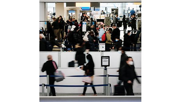 airport security line