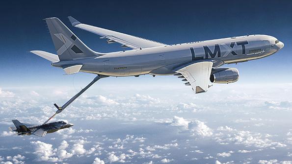 rendering of Lockheed Martin’s proposed LMXT tanker