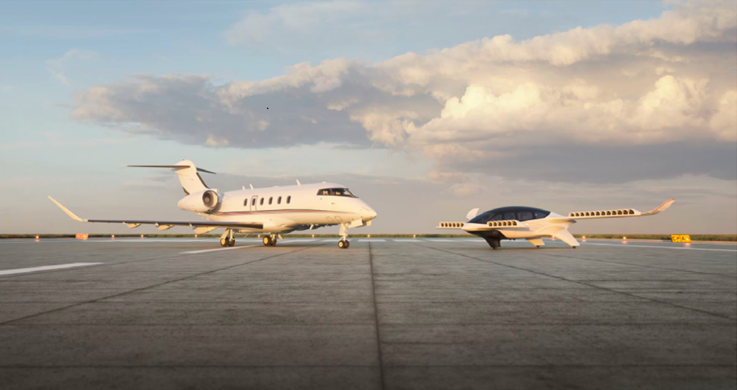 Lilium and NetJets aircraft