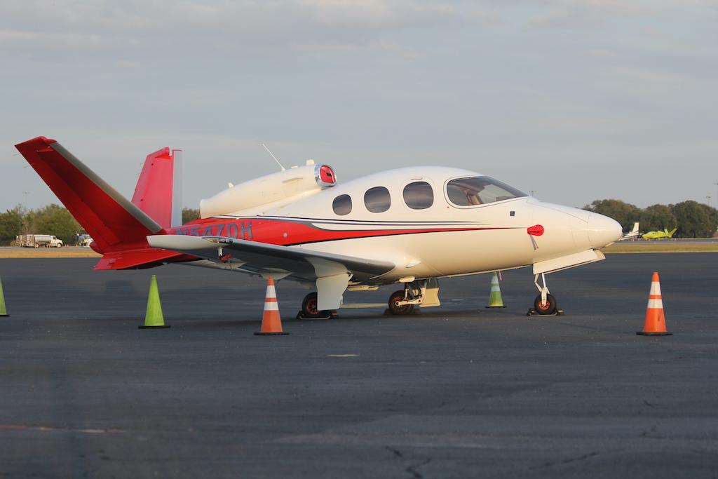 Cirrus Vision Jet parked