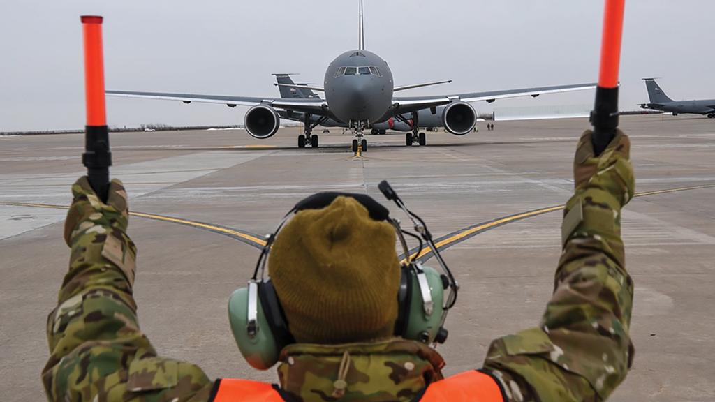 KC-46 refueling aircraft on tarmac