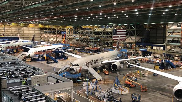 787 production line