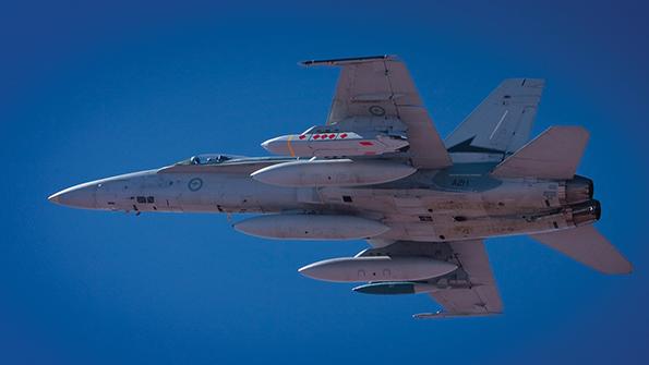 RAAF F/A-18F carrying AGM-158 JASSM missiles