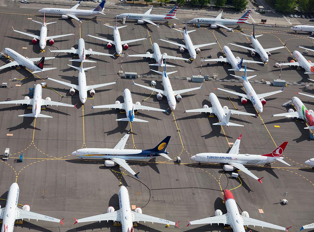 Grounded Boeing 737 MAX aircraft