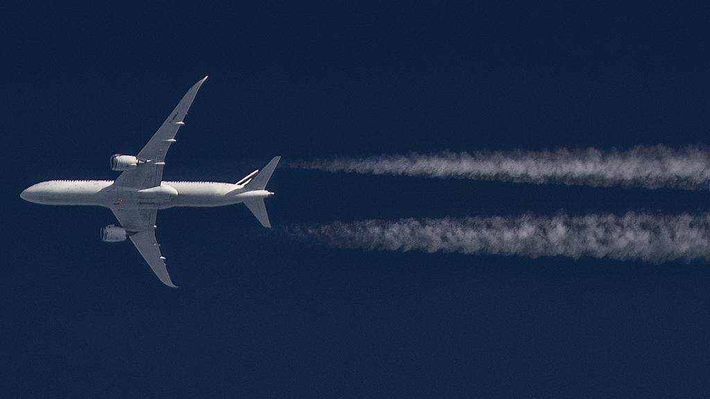 aircraft in flight