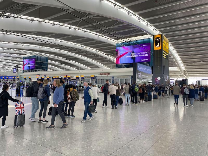 Heathrow airport passengers