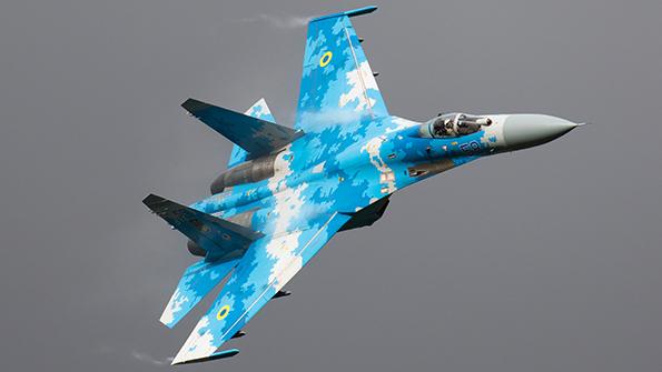 Ukrainian Su-27 aircraft