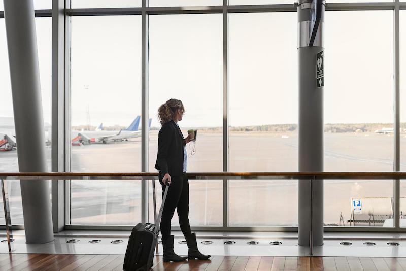 woman at airport