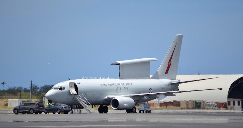 Royal Australian Air Force E-7A Wedgetail at Joint Base Pearl Harbor-Hickam, Hawaii