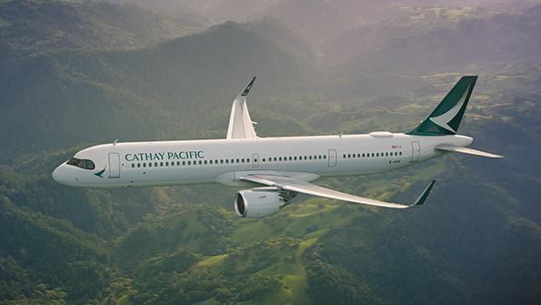 Cathay Pacific aircraft in flight