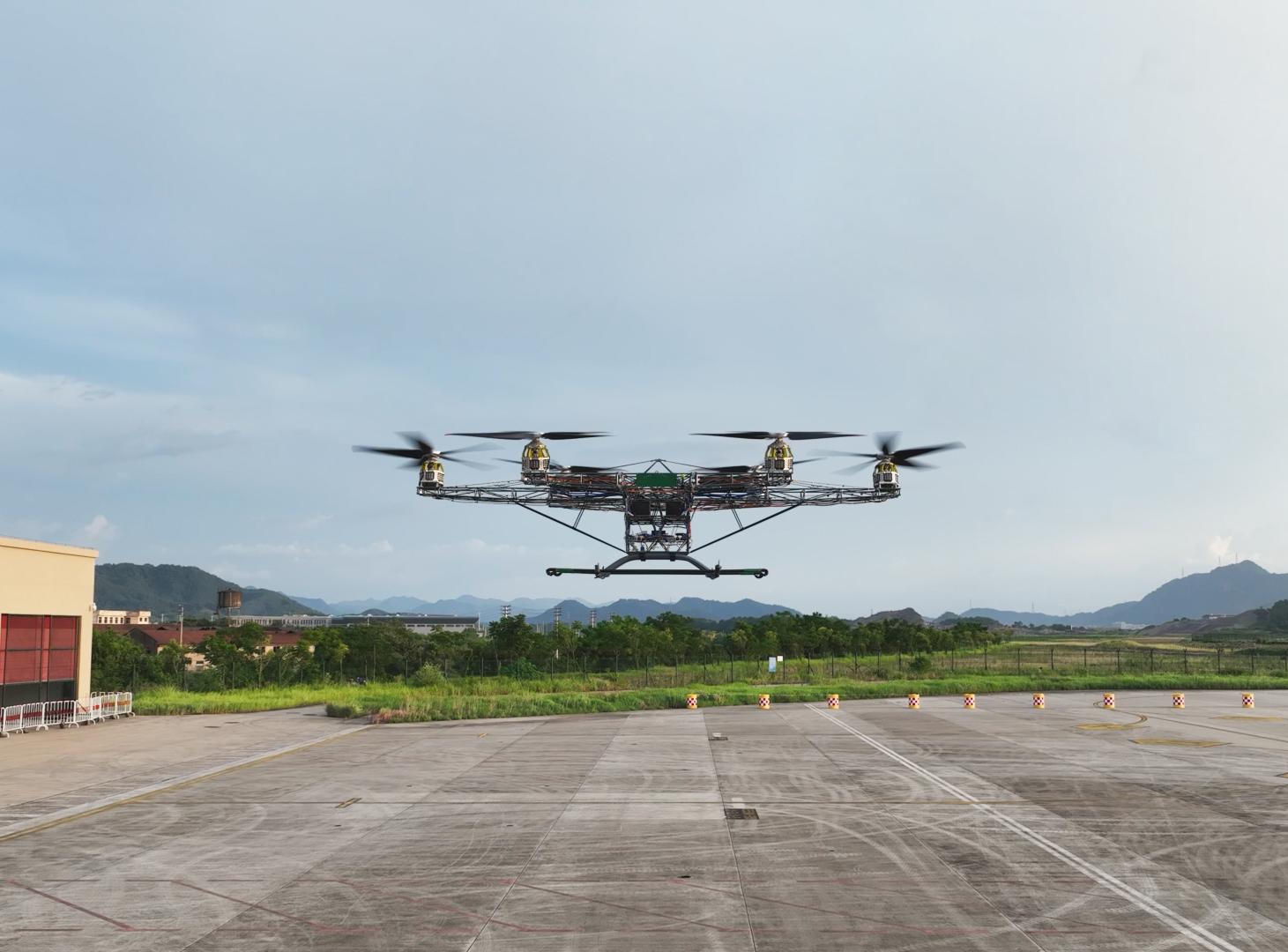 TCab Tech eVTOL skeleton prototype