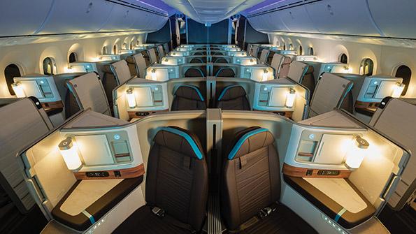 Hawaiian Airlines aircraft interior