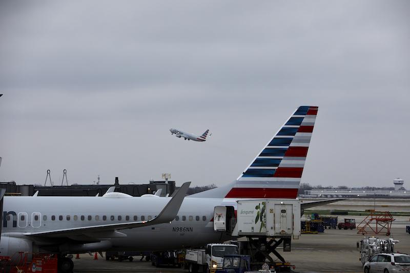 American Airlines jets tarmac