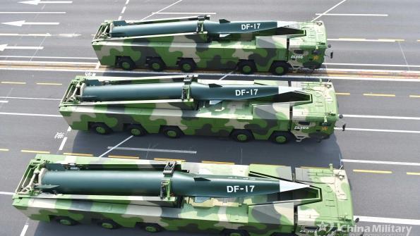 Chinese DF-17 missiles