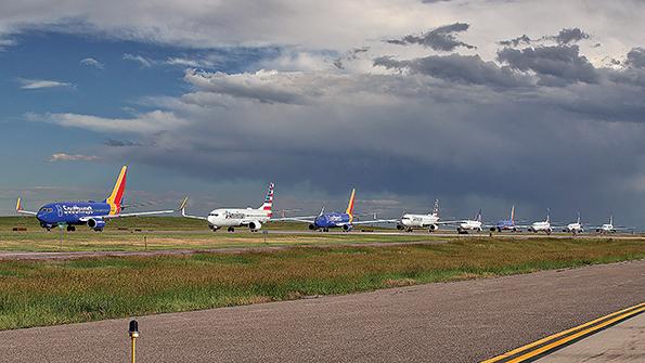 aircraft on runway