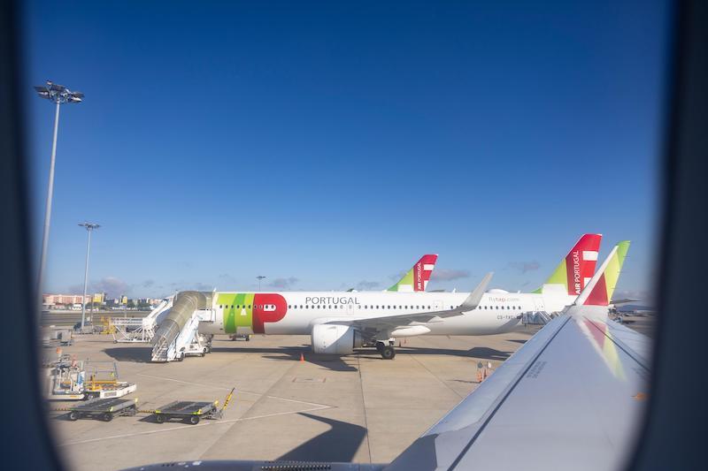 TAP air Portugal jet on tarmac