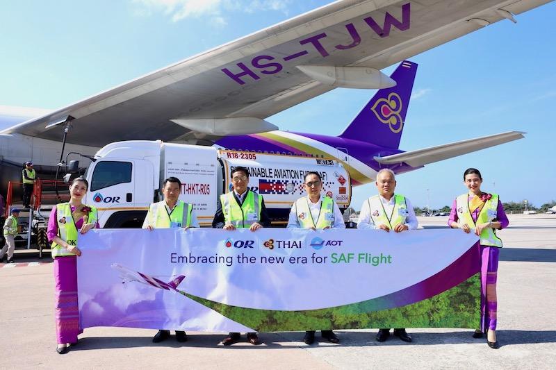 officials at Phuket airport for SAF uplift