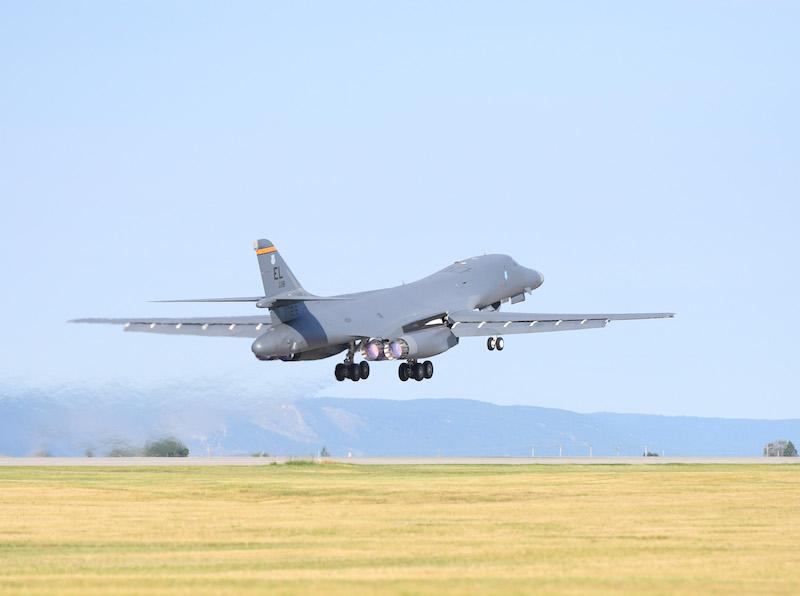 A B-1B Lancer at Ellsworth AFB