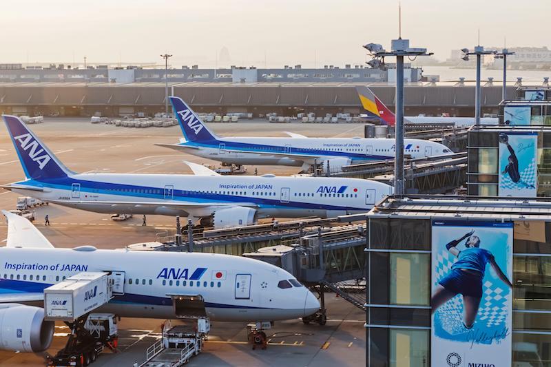 ana jets at Haneda