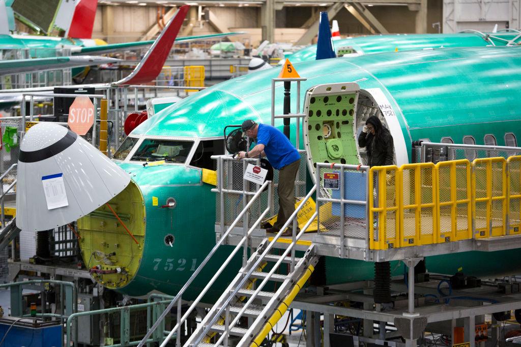 737 MAX production in Renton