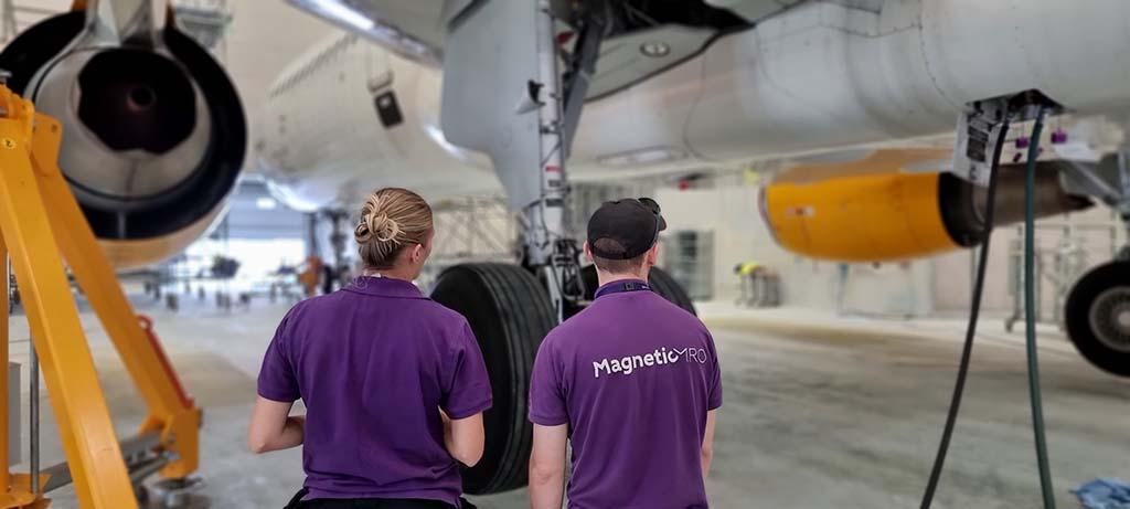 Magnetic Academy trainees in the hangar