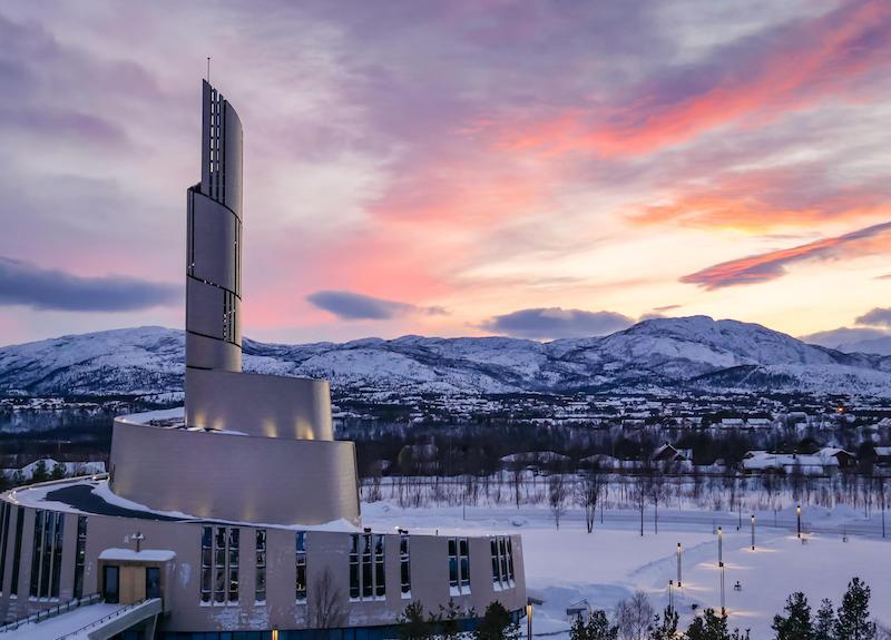 northern lights cathedral Alta Norway