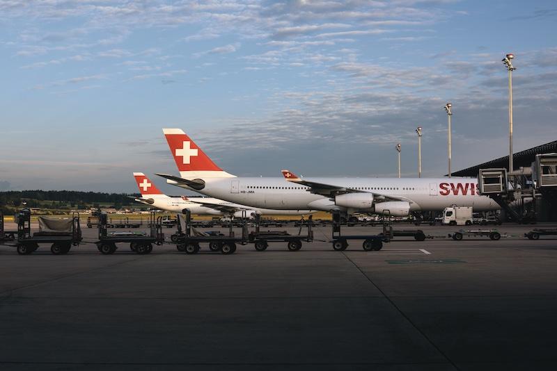 swiss jets on tarmac