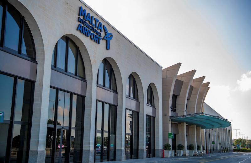 Malta airport terminal facade