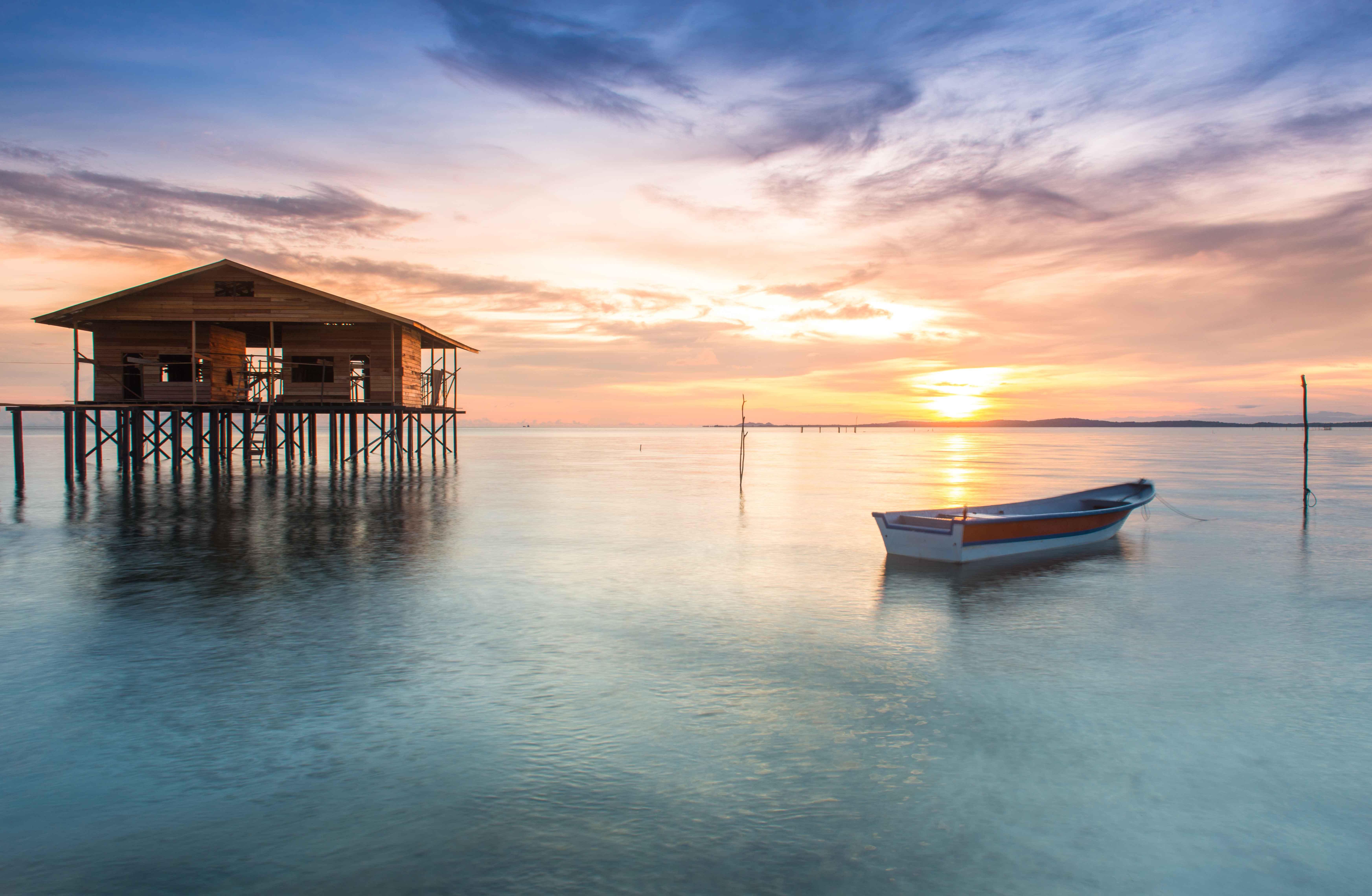 boat on sea Malaysia