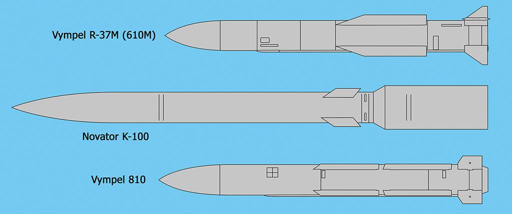 Russian air-to-air missiles