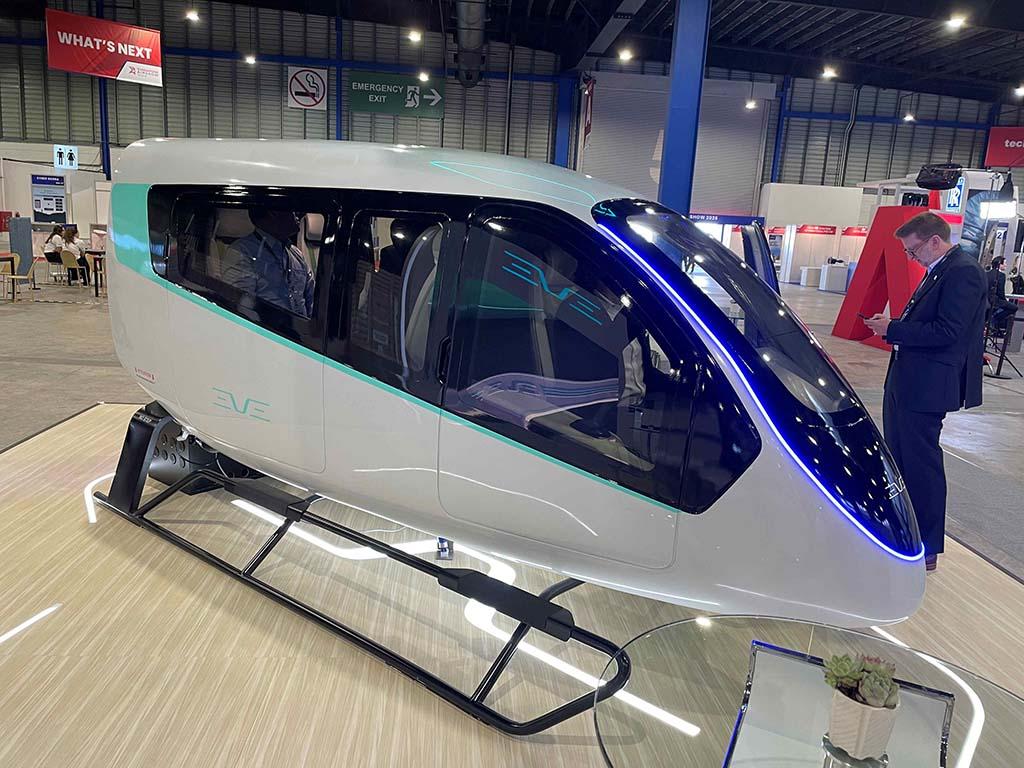 Eve Air Mobility eVTOL cabin mock-up